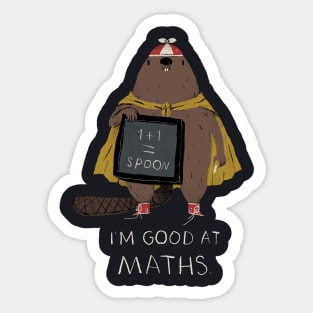 i'm good at maths Sticker